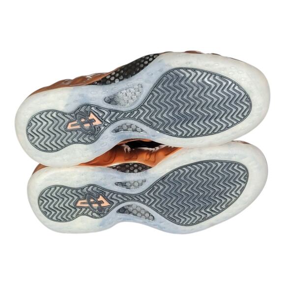 Nike Air Foamposite One Metallic Copper Lace Up‎ Sneakers Men's Size 7.5 US - Picture 3 of 10